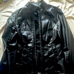 Faux leather jacket